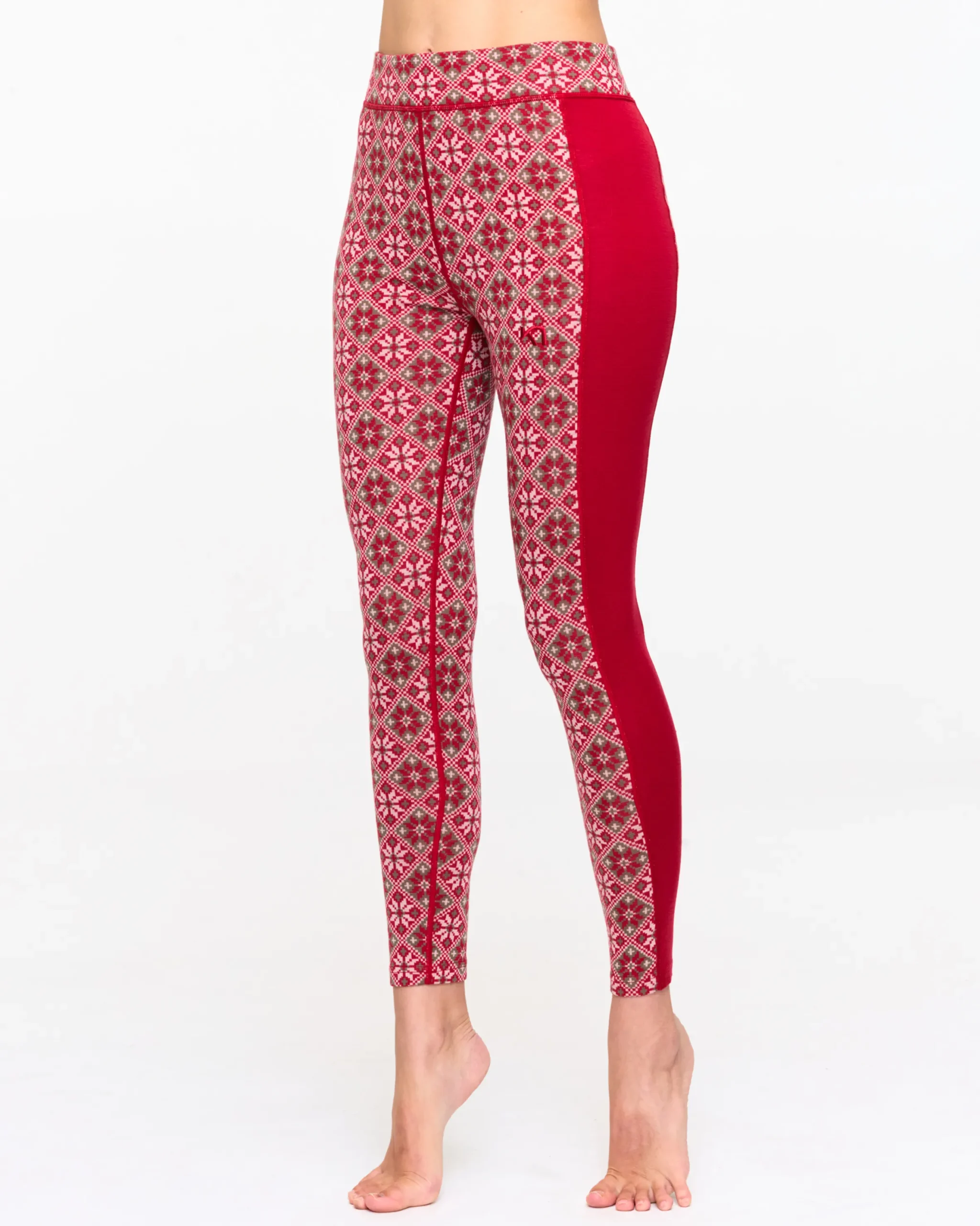 Best Rose High Waisted Baselayer Pants - 100% Merino Wool Wool Base Layer Pants